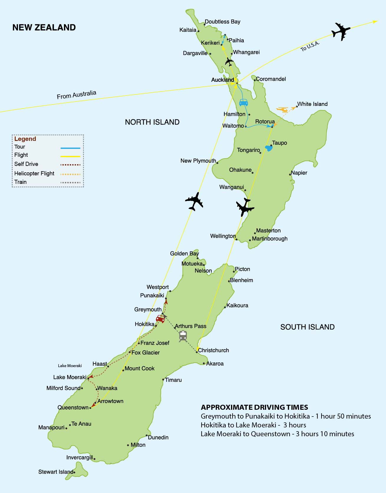 New Zealand Map GIBSON